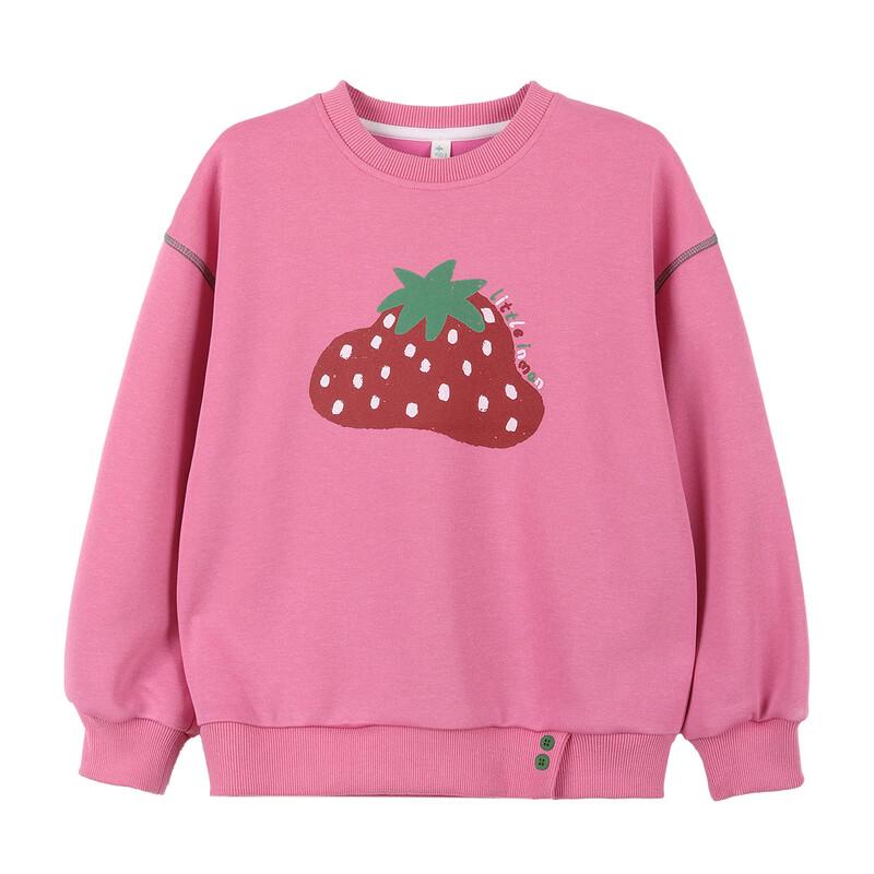 Xiaoyinman Girls' Fruit Print Round Neck Sweatshirt