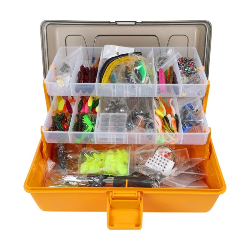547 Part Fishing Storage Set With 4 Sections And Premium ABS Blend Construction For Organized Fishing Gear