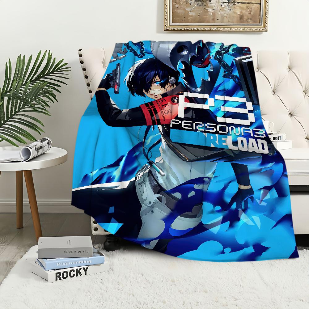 Spel Koel Deken Pluche Slaapbank Kleed voor Woon P-Persona 3 Reload Kamer Warm Kantoor Slaapkamer Verjaardag Huis Reizen Kinder Cadeaus