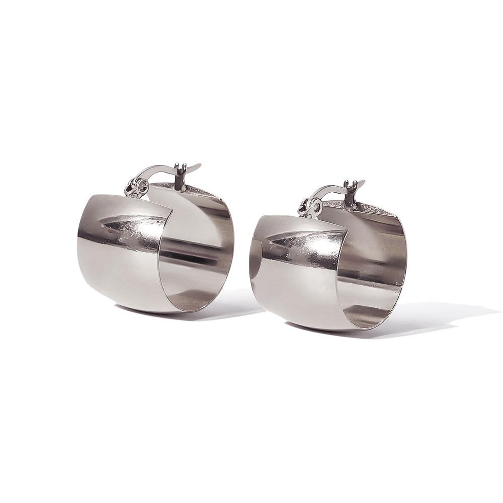 

Серьги французского винтажного дизайна Niche, геометрические круглые серьги из 18-каратного золота и нержавеющей стали, женские серьги премиум-класса