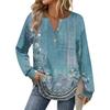 Women's Retro Printed Fashionable Long-sleeved Top