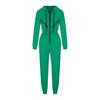 Women Autumn Winter Solid Color Hooded Bodysuit Top with Wide Leg Pants Loose Long Sleeve O Neck Hoodies Suit