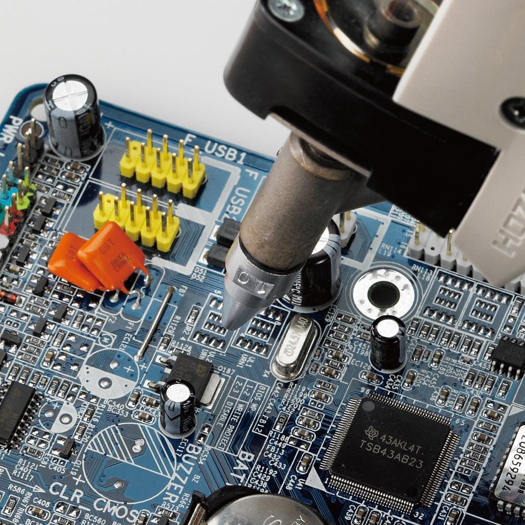 HOZAN HS-802 Solder Sucker with Large-Diameter Pipe, Anti-Clogging, 80W Power Consumption, Temperature Setting 360-480°C