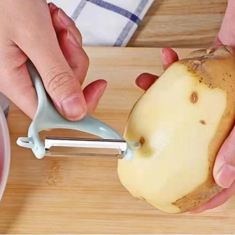 Stainless Steel Vegetable Peeling Knife Potato Carrot Multi-purpose Fruit Peeler with  Digging Holes Function Kitchen Gadgets