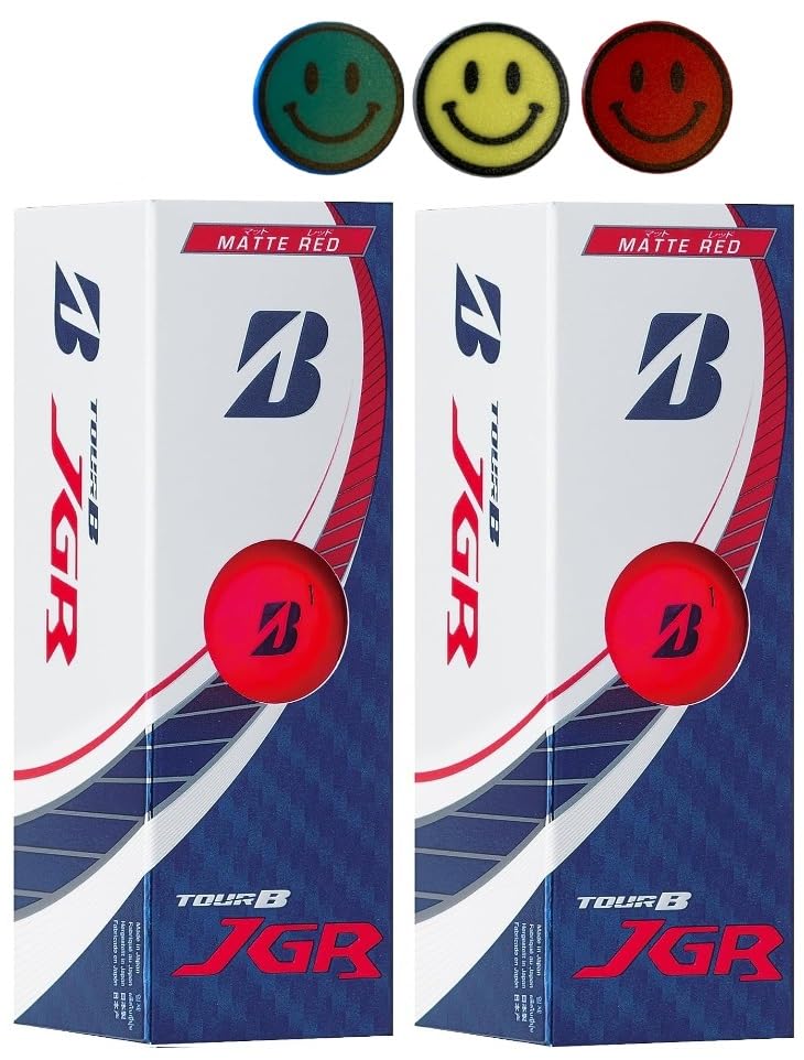 

TOUR B JGR 2023 Golf 2 with 3 Ball Marks Red 2 Balls, Sleeves, (Matte Sleeves) белый