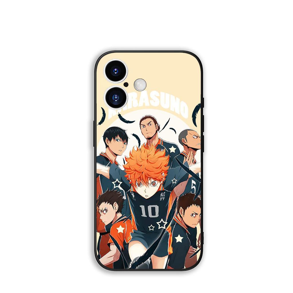 Handyhülle Anime Haikyuus Hinata Attacks Hülle für Apple iPhone 16 15 14 Plus 13 12 Mini 17 Pro Max + ProMax 16E Air 15+ Hülle