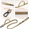 Tactical Dog Collar and Leash Set, Military Dog Collar and Leash for Medium to Large Dogs, Adjustable Heavy Duty Metal Buckle Re