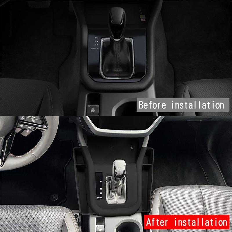 For Subaru Forester 6th 2025 2026 Integrated silicone material gear shift panel with storage box interior modification parts