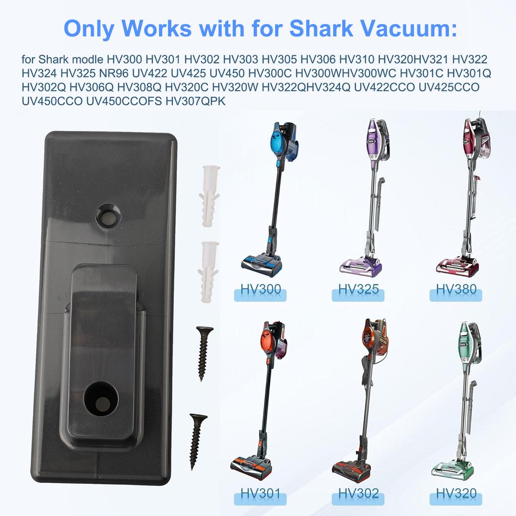 Wall Mount Hanger Hook Kit for Shark for Rocket Vacuum HV300 HV302 HV322 HV380