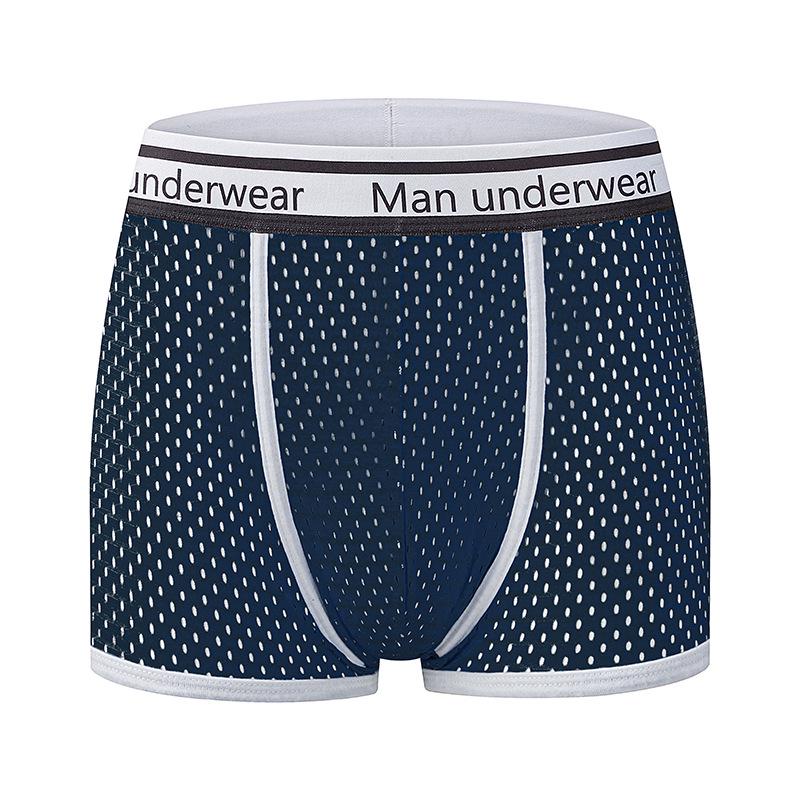 Men's Mid-Rise Pure Cotton Breathable Boxer Briefs - Youth Sports Trendy Style