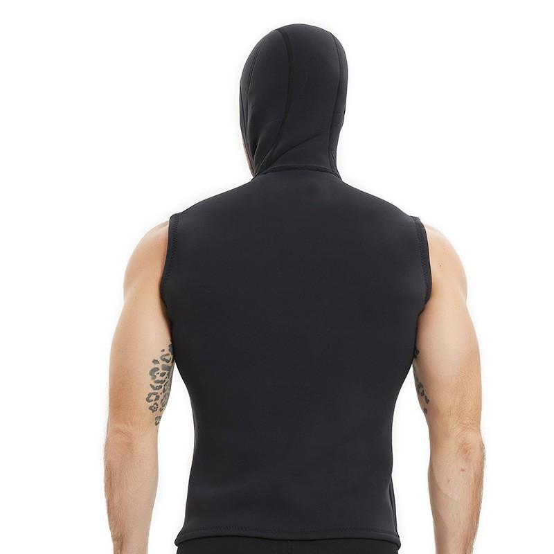 3mm Neoprene Sleeveless Hooded Wetsuit Vest Diving Surfing Snorkeling Water Sports Thermal Protection