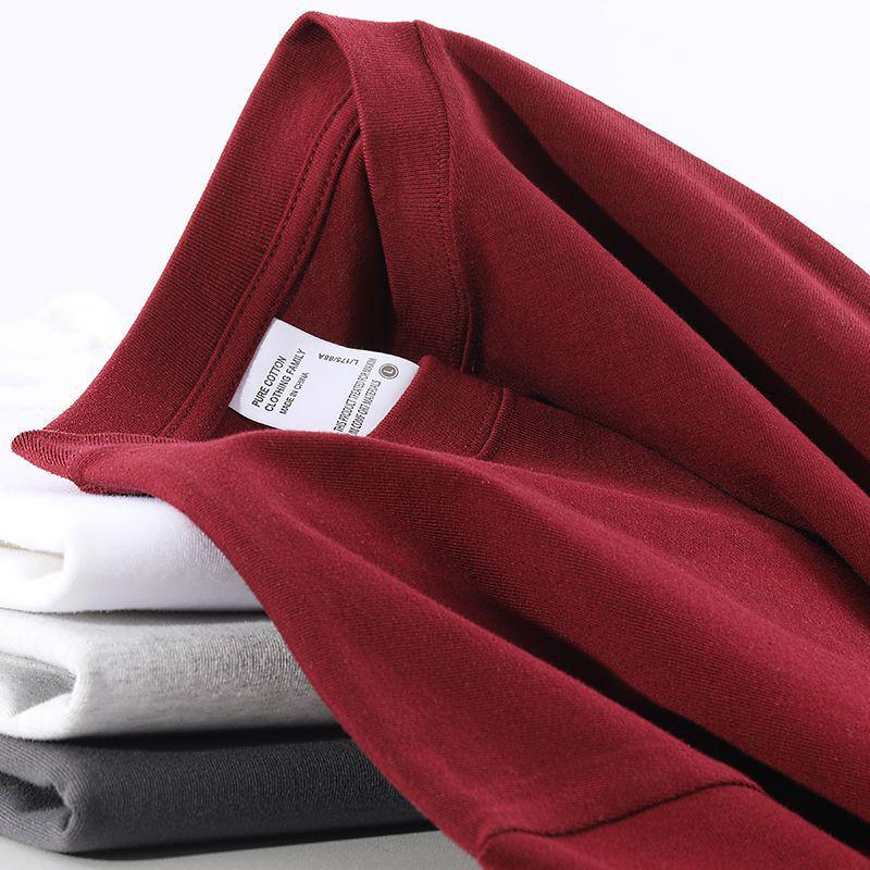 Pure Cotton Regular Shoulder T-shirt with Yifeng Logo - Hebei Plain 220g Advertising Work Shirt