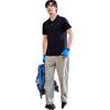 Jeep Short-Sleeve T-Shirt for Men, Summer Polo Shirt, Business Casual Simple Loose Cool-Feeling Top, Pure Black, M