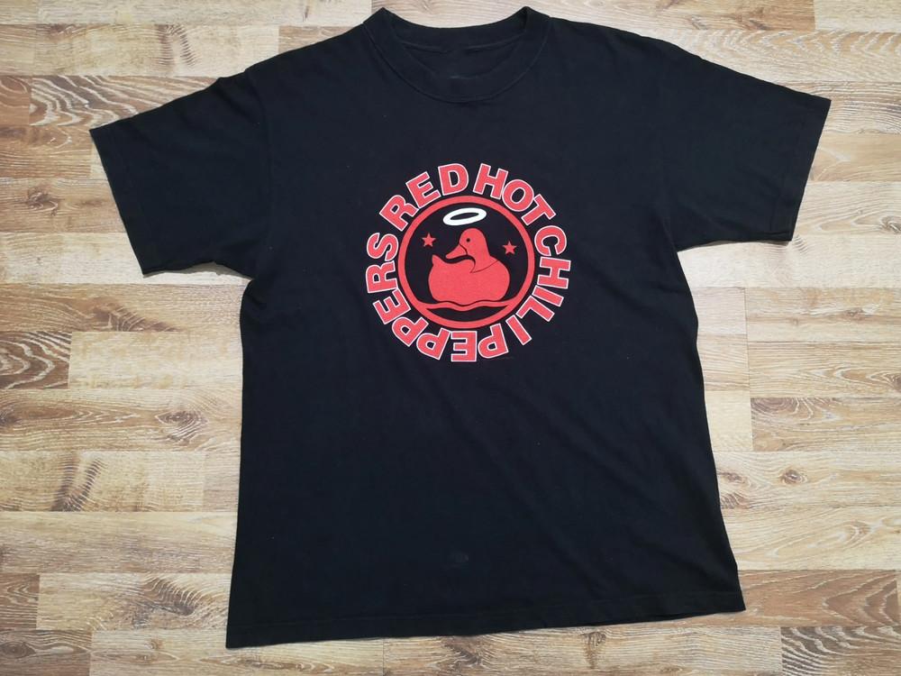 

Red Hot Chili Peppers Californicatio wbr/ n Duck Shirt Black Unisex S-4XL Unisex T-Shirt XL