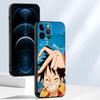 One Piece Luffy Boa·Hancock Case for iPhone 13 12 11 17 Pro Max 17Air XR 15 16 14 Plus 7 8 XS Max Black Soft Phone Cover