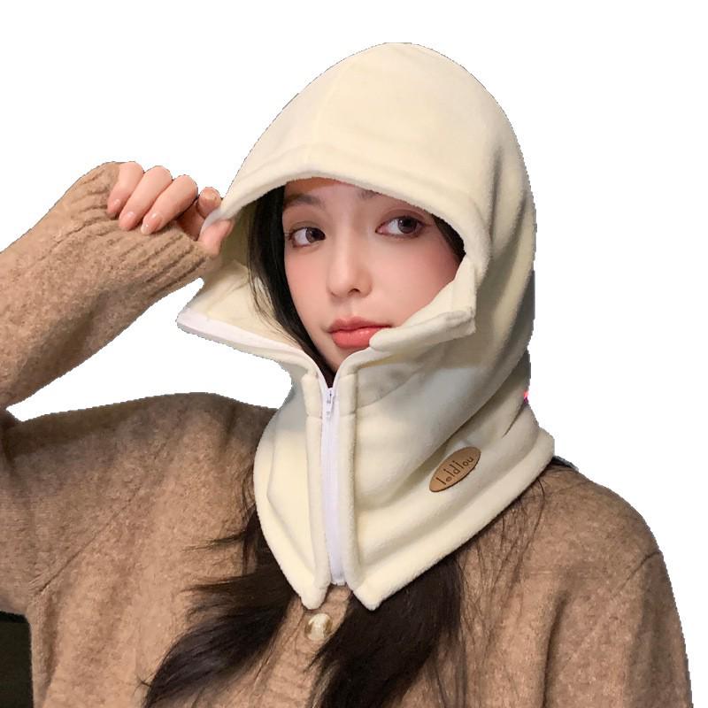 Women's Winter Outdoor Windproof Cycling Hat & Scarf Combo - Thick, Warm, Lei Feng Style