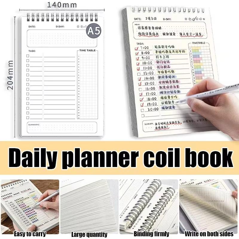 Daily Self Inspection Checklist Organizer Schedule Chores Tracking Writing Planning Office Home Time Daily Schedule Organizer
