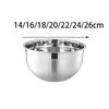 New Stainless Steel Mixing Bowl Cold Vegetable Bowl Large Capacity Baking Fruit Salad Bowls Thickened Egg Mixing Basin