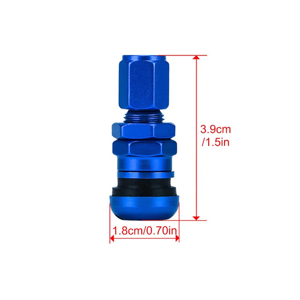4Pcs Car Truck Motorcycle Valve Short Stems Metal Bolt Tire Valve Stem Kit with Dust Cap Stem Caps1