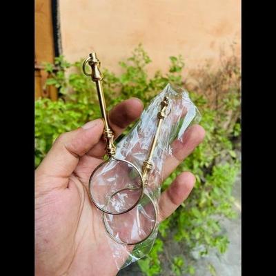 2 Lupe Vintage Lupe mit Schlüsselanhänger Geschenke Paar Set Handgefertigtes Lupenglas