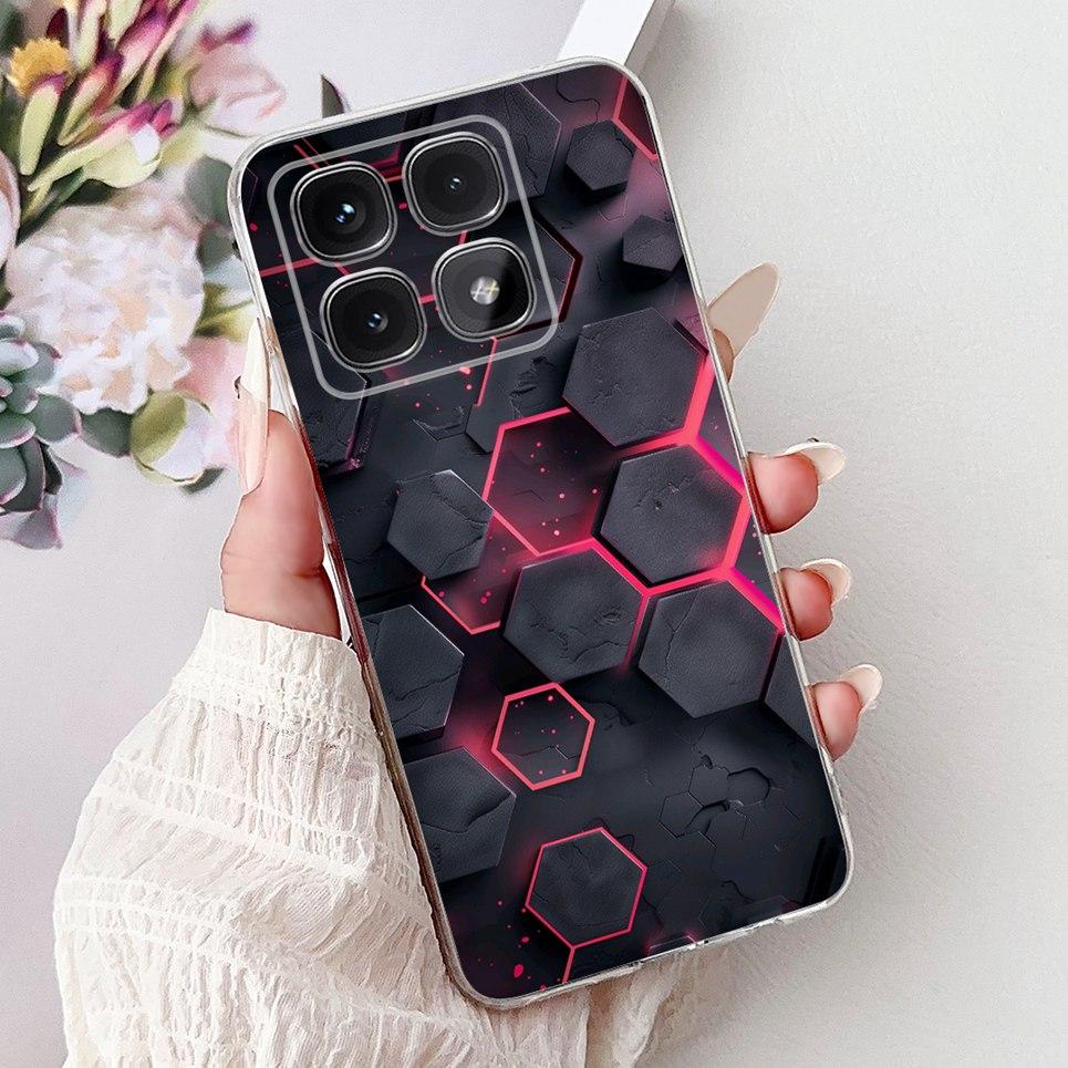 Phone Case For Xiaomi Mi 14T Pro Mi14T Cool Style Tiger Dragon Pattern Clear Soft Silicone TPU Back Cover Xiaomi 14t 5G Coques