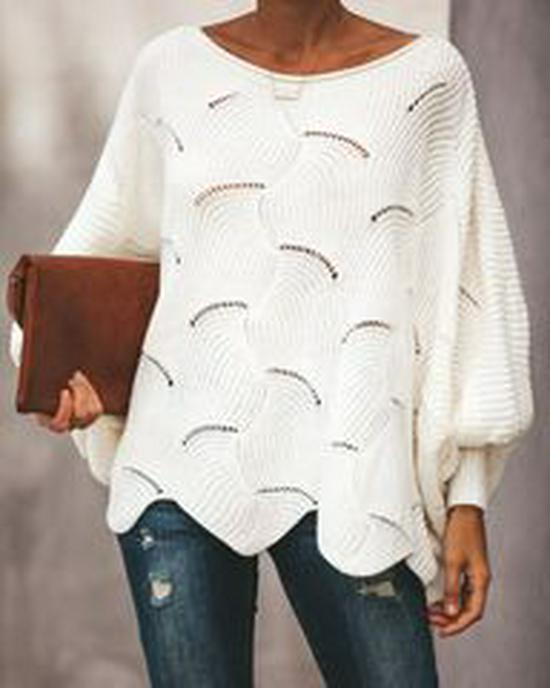 Women's 2018 Autumn Winter Knitwear: Round Neck Backless Cross Sweater for Office Commuting