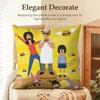 Anime B-Bobs B-Burgers Cushion Cover Natural Linen Organic Fabric Double-Sided Printing Sofa Home Decor Gift Pillow Case