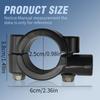 Aynaxcol 1" 25mm Mirror Thread Motorcycle Handlebar 10mm Mirror Thread Mount Holder Clamp Adapter Black