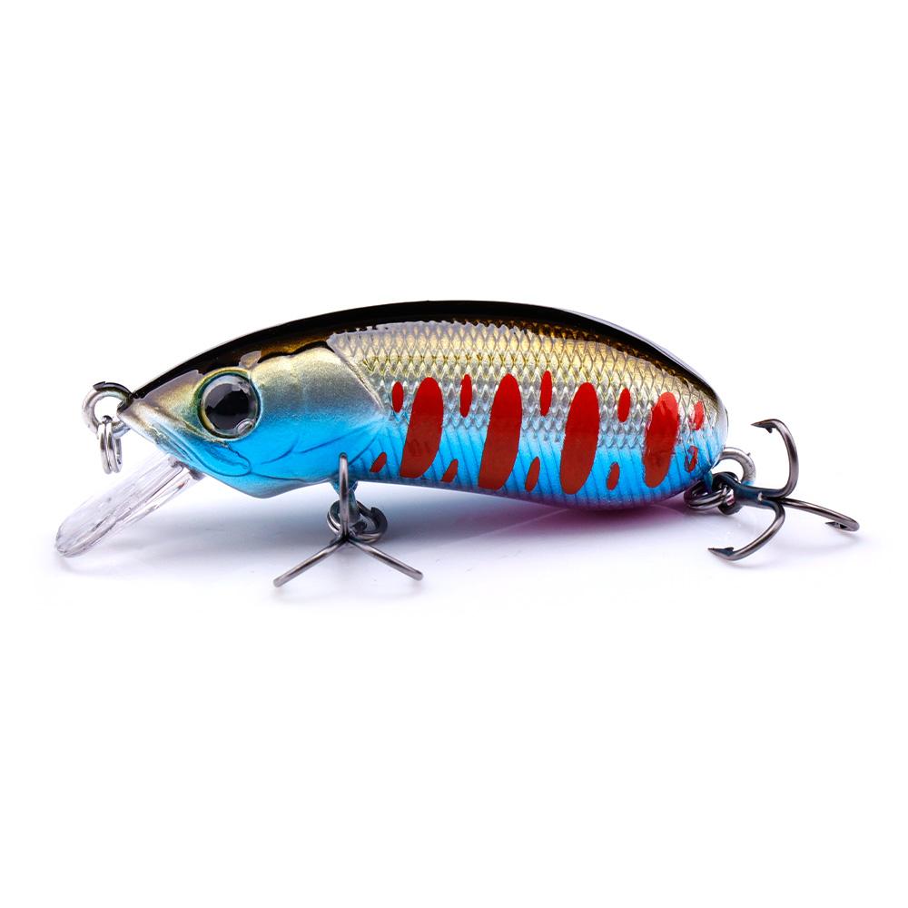 Mini Wobblers Crankbait Swim Fishing Lure 50mm 7.5g Laser Minnow Artificial Hard Bait Fake Carp Fishing Pesca Tackle