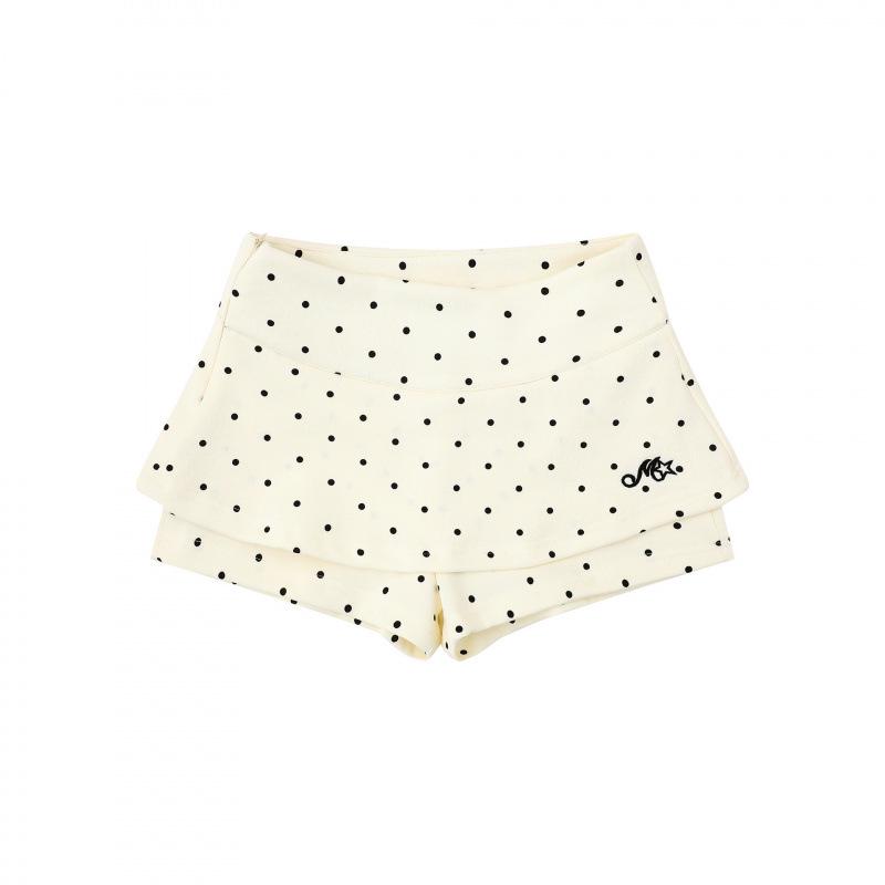 Guan Qu Women s Polka Dot Embroidered Two-Piece 3/4 Length Anti-Exposure Shorts - Summer 2026 Collection Medium