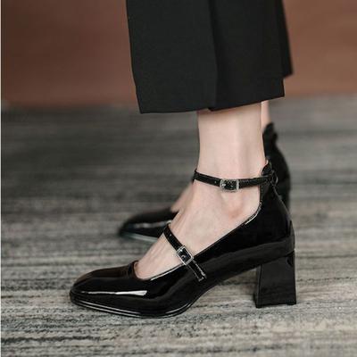 Pumps Japanischer Stil Lolita Mary Jane Damen Sommer Schuhwerk Gothic Schwarz auf Absatzschuhen für Frauen 2025 High Heels Neueste Slipper