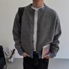 Cleanfit American Retro Two-Piece Loose Henley Cardigan for Couples