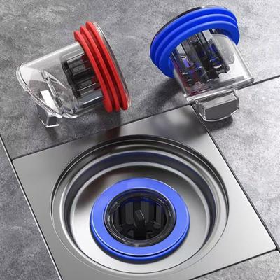 Desagüe de piso a prueba de olores, válvula unidireccional antidesbordamiento, tapa de drenaje de alcantarillado, núcleo de drenaje de baño de fácil instalación para prevención de reflujo y control de olores