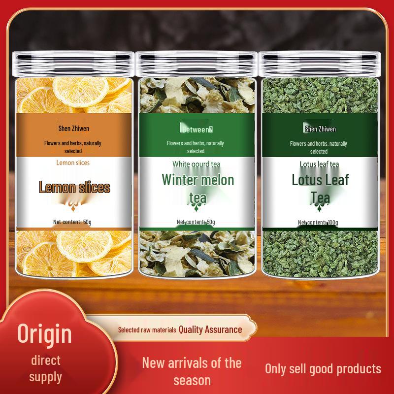 Shen Zhiwen Rose Winter Melon Lotus Leaf Herbal Tea - Sulfur-Free Health Drink for All Seasons