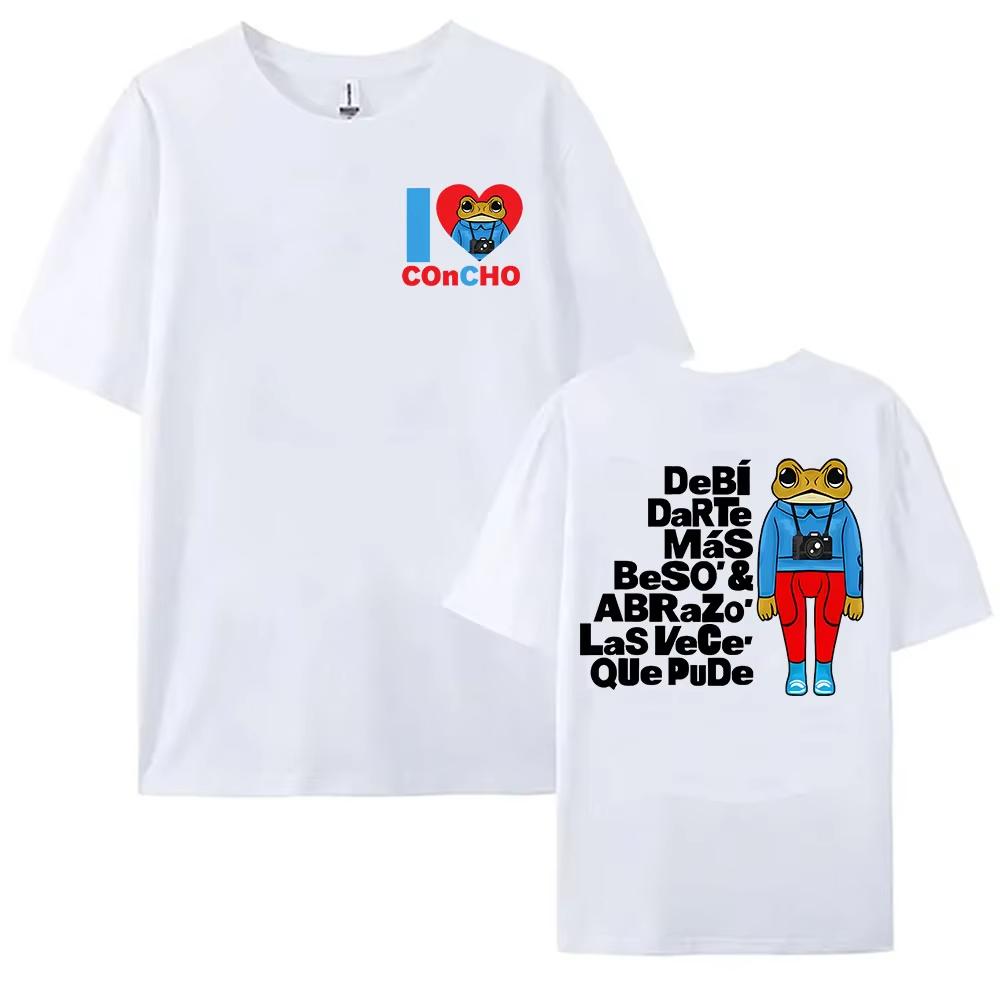 I Love Concho DTMF Printing T-shirt Bad Bunny Debí Tirar Más Fotos Tshirts 2025 Album Graphic Fashion Tee-shirt Women Clothes