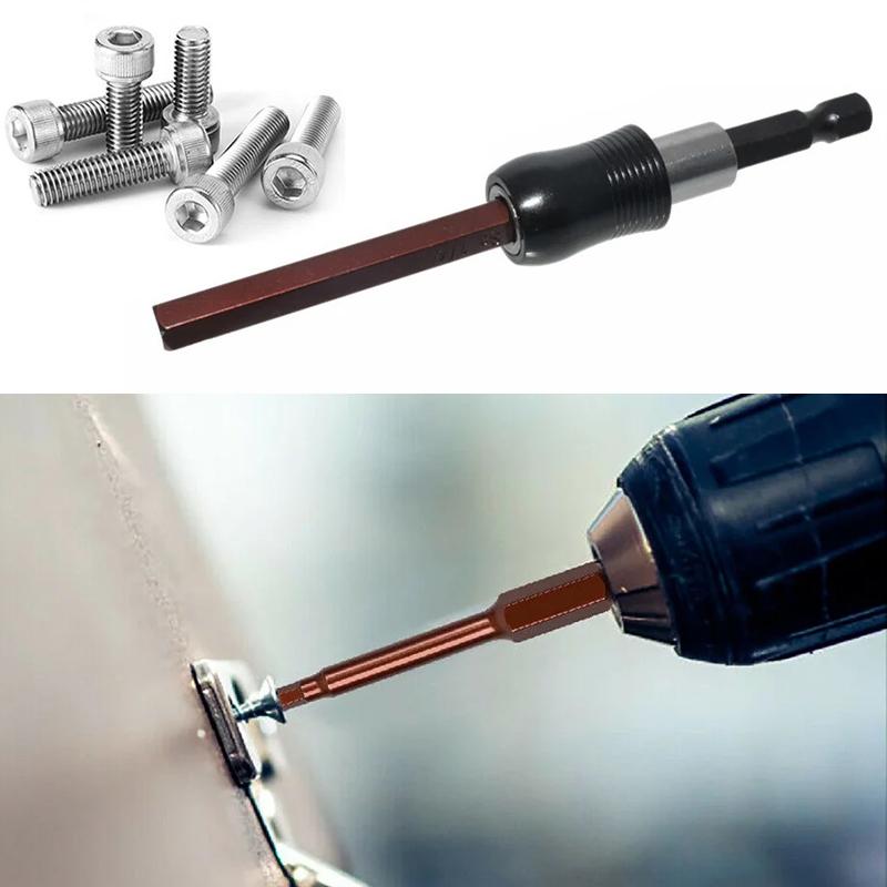 Hex Bit Set Head Allen Wrench Screwdriver Bit Set SAE Metric Hex Shank Magnetic Screw Driver S2 Steel Electric Drill Hand Tools