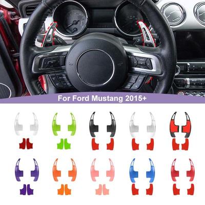 Adesivi decorativi per leve del cambio per auto adatti per Ford Mustang 2015 in poi Accessori interni in lega di alluminio
