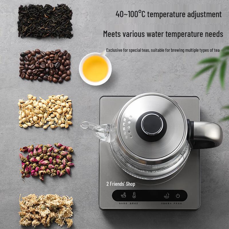 Biooner Automatic Water-Filling Glass Electric Kettle CN Plug (adapter Included)
