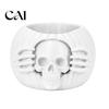 Autumn Desktop Decor Accessories Halloween Skull Pumpkin Pen Holder, Gothic Decorative Pencil Cup, Spooky Desk Organizer for Party Home Unique