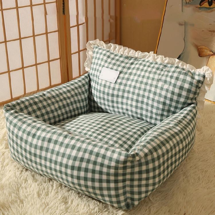 Pet Dog Nest Cats Bed Winter Cats House Plush Dog Sofa Bed Thicken Comfortable for Living Room Bedroom