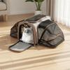 Pet Carrier with Expandable Mesh Breathable Foldable Transport Tote for Cats,