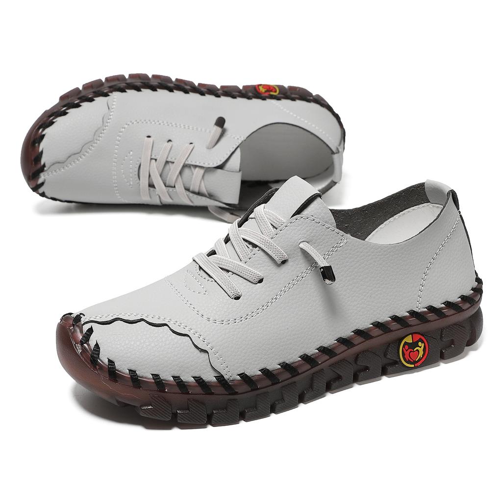 VEZFAA Women's Fashionable Casual Versatile Soft-soled Shoes Plus Size Women's Shoes Flat Casual Shoes women sneakers