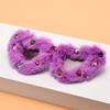 Plush Heart Sunglasses Colorful Furry Frame Gem Accents UV Protection Cute Shades for Girls Ideal for Photoshoots&Dress Up KJ082