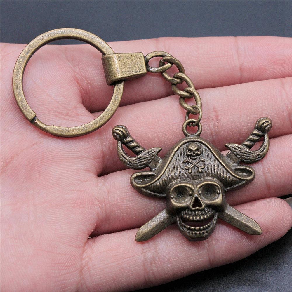 30mm Keychains Bat Cross Skull Vintage Jewelry Supplies QY006
