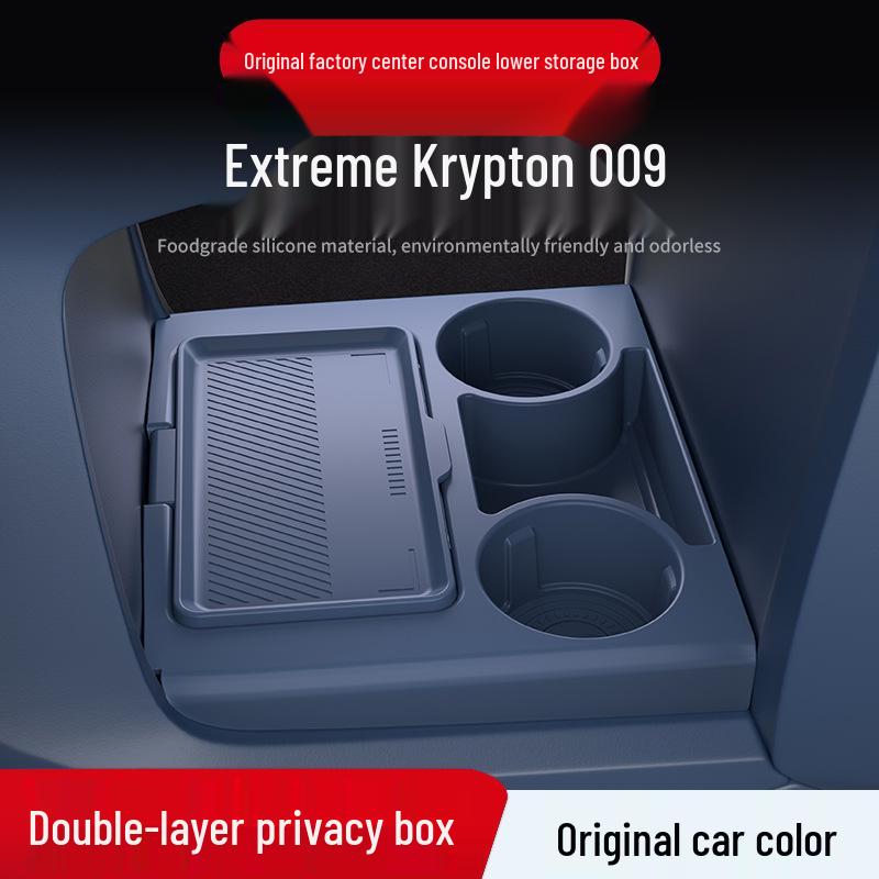Zeekr 009 Silicone Storage Box for Center Console Glasses and Accessories