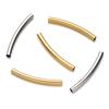 10Pcs/Pack Stainless Steel Curved Tube Spacer Beads Connectors For Handmade DIY Jewelry Making Bracelet Necklace Accessories