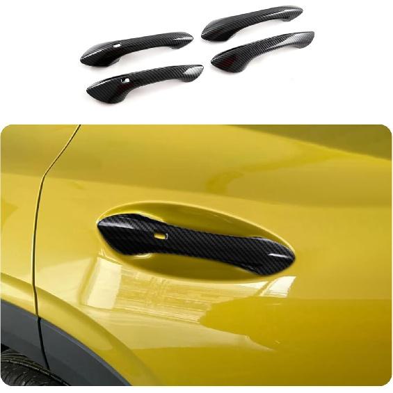 Car Accessories Fit for Chevrolet TRAX 2024 2025 2026 Exterior Door Handle Cover Trims (Without Smart Holes:Glossy Black) 4PCS ABS