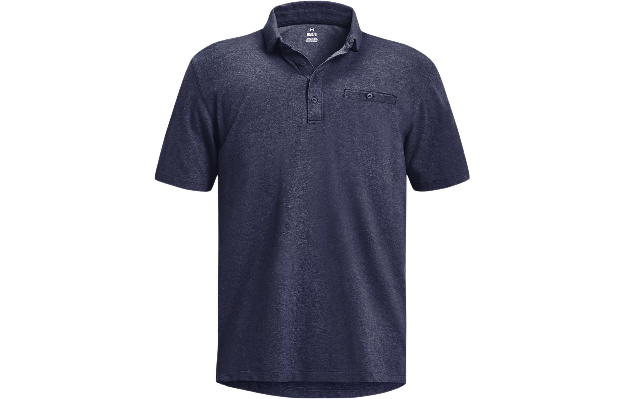 Under Armour Polo Shirts Men s Dark Blue Polo Collar Moderate Straight Fit 1377363-410 M