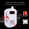 CO and Gas LCD Gas Detector, Home Natural Gas/Methane/Propane/CO Alarm, Leak Sensor Detector with Voice Promp and LED Display