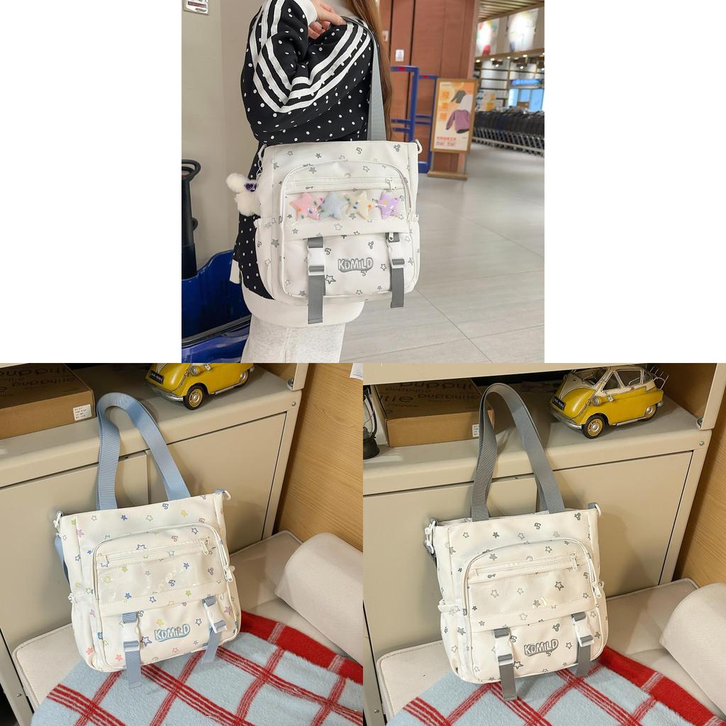 Mädchen Candy Farbe Kontrast Große Kapazität Nylon Rucksack Mit Wasserabweisenden Eigenschaften Für Die Schule